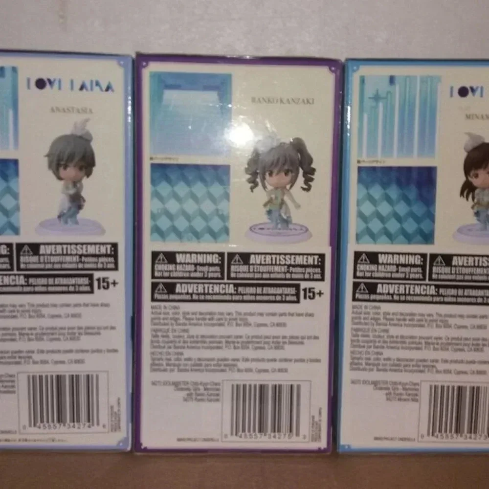 3 Idolmaster Cinderella Girls Minami Nitta, Anastasia & Ranko Kanzaki Figures